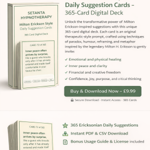 Milton Erickson Style 365 Daily Suggestion Cards